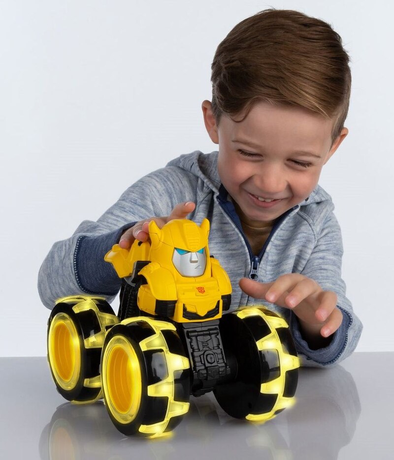 Transformers Monster Treads Lightning Wheels Optimus Prime & Bumblebee